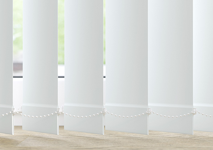 Trinity (FR Blackout), Milk White - Vertical Blind Slats - Image 3